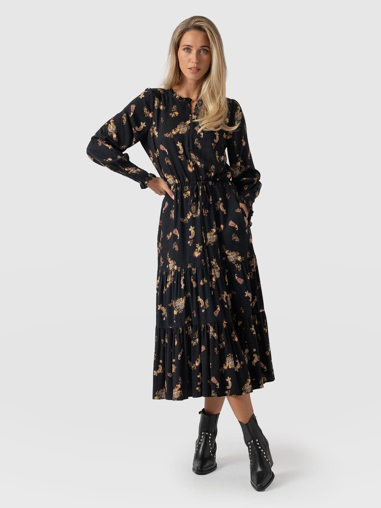 Olivia Zip Up Dress Highland Paisley - Women's Dresses | Saint + Sofia® EU